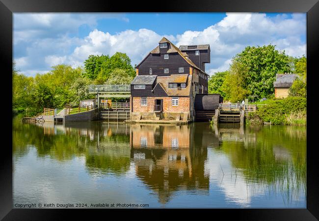 Houghton Mill in Cambridgeshire Framed Print by Keith Douglas