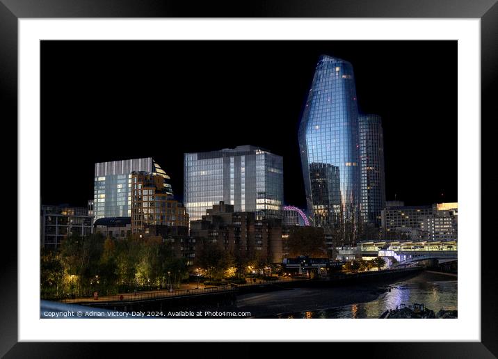 Blackfriars, London, reflecting sunrise  Framed Mounted Print by Adrian Victory-Daly