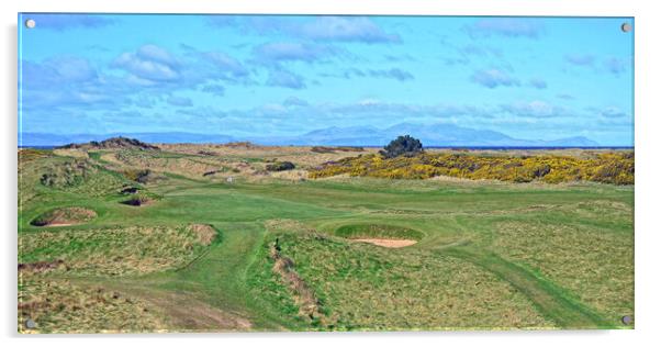 The Postage Stamp 8th Royal Troon Acrylic by Allan Durward Photography