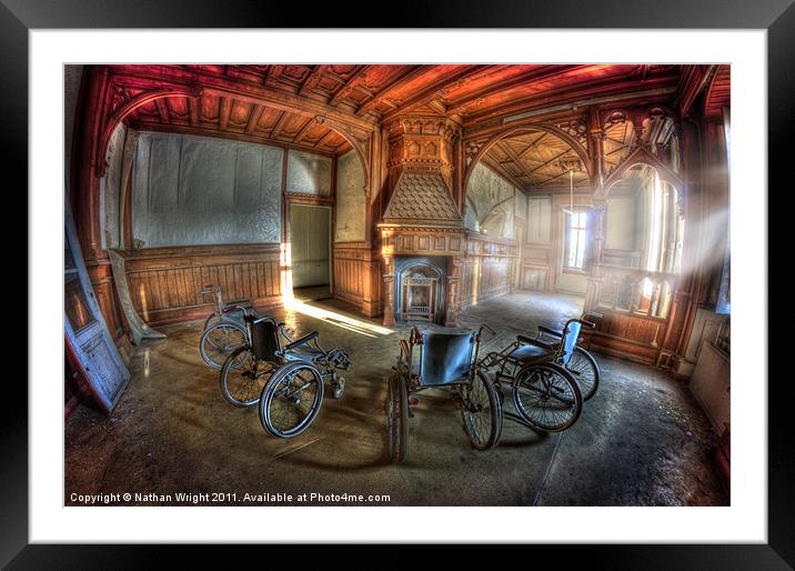 Wheel up the four Framed Mounted Print by Nathan Wright
