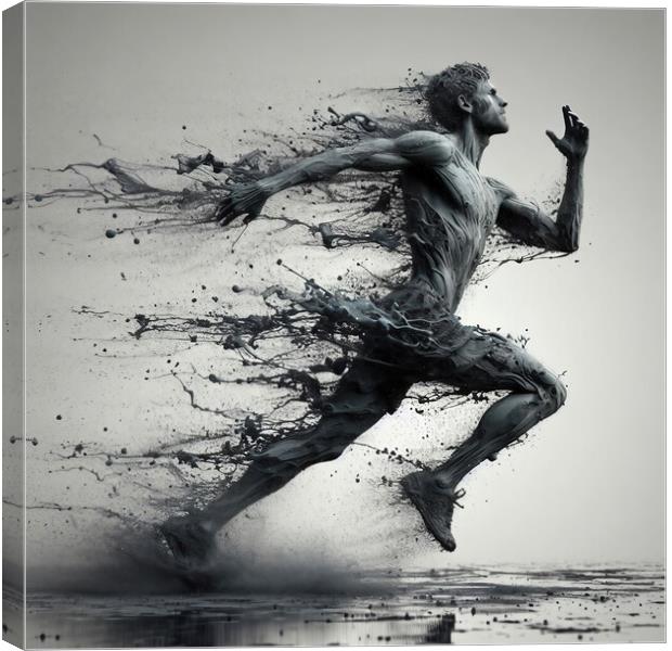 The Athlete Canvas Print by Scott Anderson
