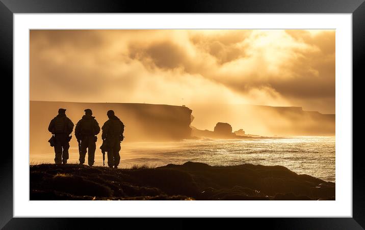The Falklands War Ends Framed Mounted Print by T2 