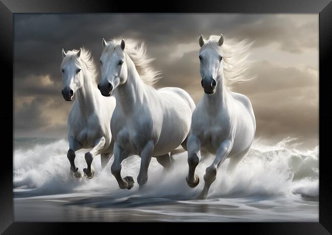 Wild Horses Framed Print by Picture Wizard