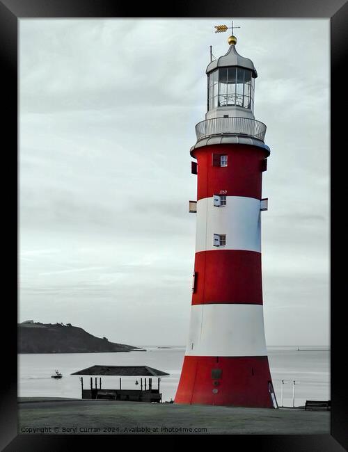 Smeatons Tower on Plymouth Hoe picture Framed Print by Beryl Curran