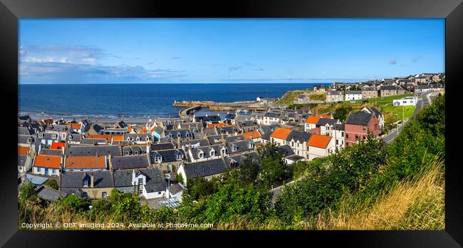 Cullen Seatown and Harbour Morayshire North East Scotland Framed Print by OBT imaging