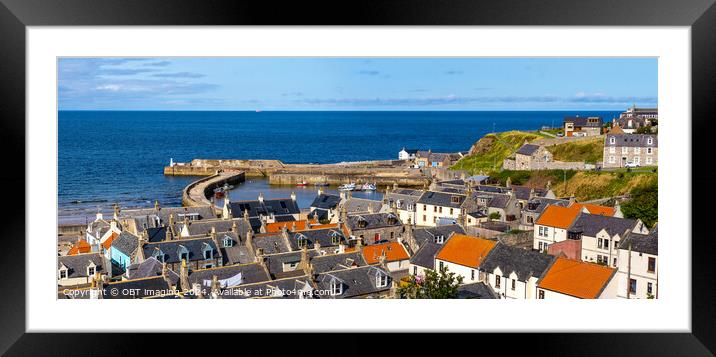 Cullen Harbour & Seatown Roofscape, Morayshire Scotland Framed Mounted Print by OBT imaging
