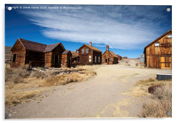  Bodie, a ghost town in California Acrylic by Derek Daniel