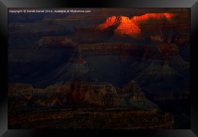 Grand Canyon National Park at sunrise Framed Print by Derek Daniel