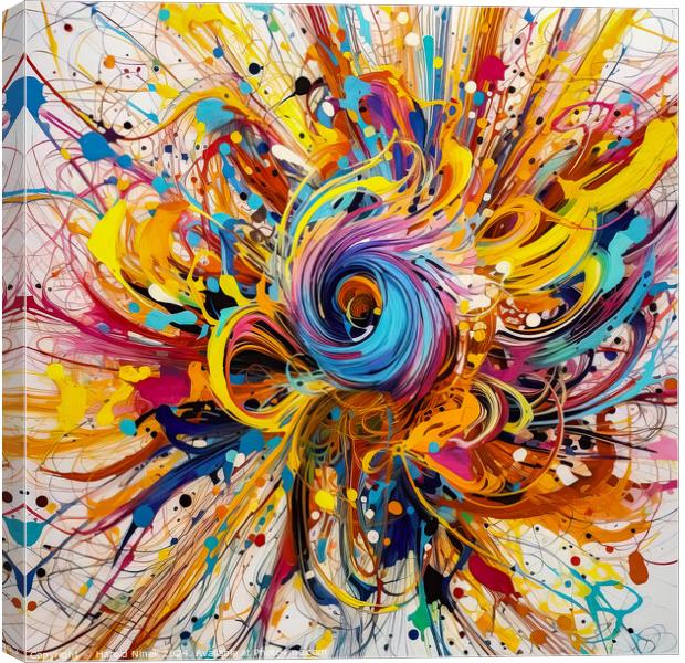Paint Explosion Canvas Print by Harold Ninek