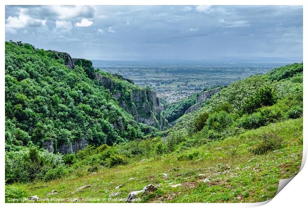 Cheddar Gorge View  Print by Diana Mower