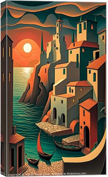 Mediterranean Dream Canvas Print by Harold Ninek