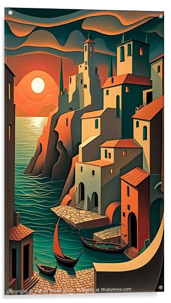 Mediterranean Dream Acrylic by Harold Ninek