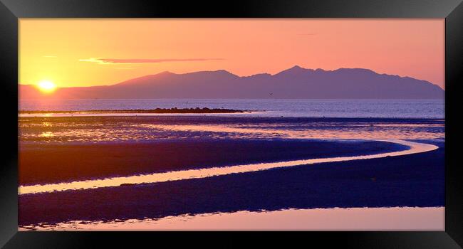 Picturesque Arran sunset Framed Print by Allan Durward Photography