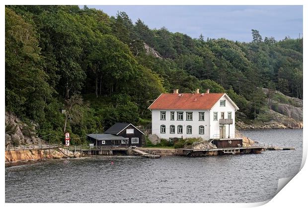 Borno Marine Research Station Sweden Print by Martyn Arnold