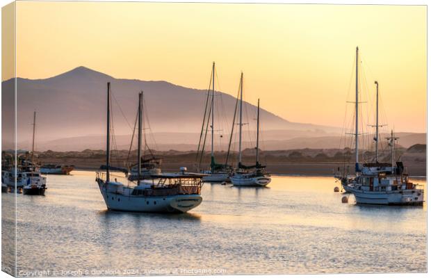 Nautical Morro Bay Canvas Print by Joseph S Giacalone