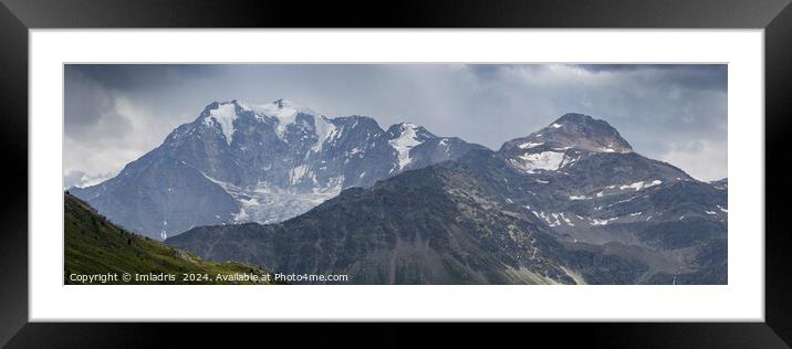 Simplon Pass, Mountain View, Switzerland Framed Mounted Print by Imladris 