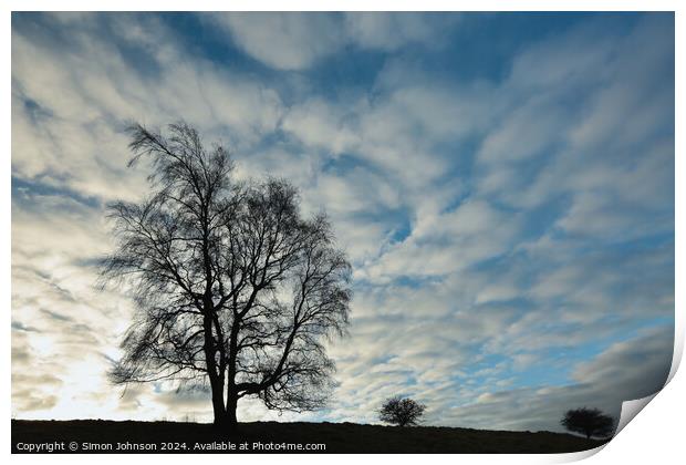 Plant tree Print by Simon Johnson