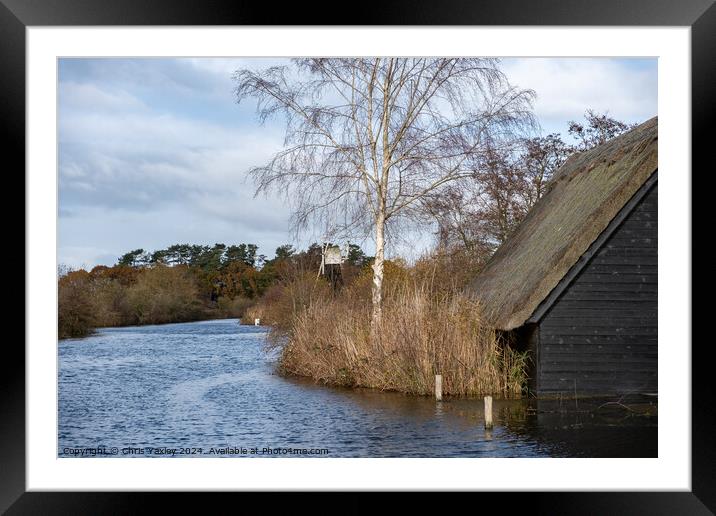 River Ant at How Hill, Norfolk Broads Framed Mounted Print by Chris Yaxley