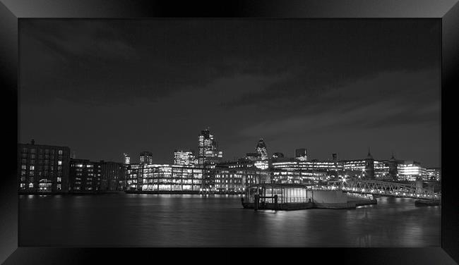 London Skyline BW Framed Print by David French