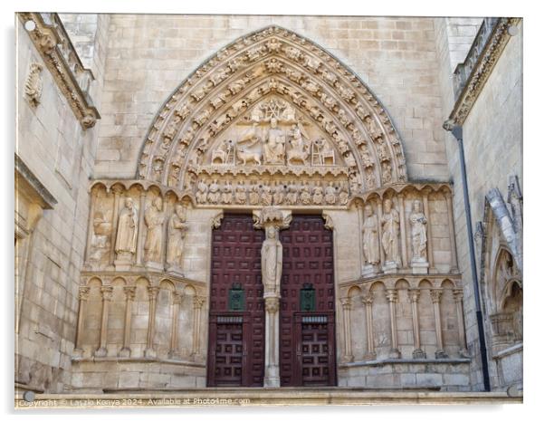 Catedral de Santa María - Burgos Acrylic by Laszlo Konya