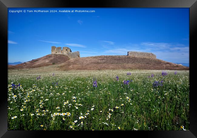 Duffus Castle and Laich of Moray Framed Print by Tom McPherson