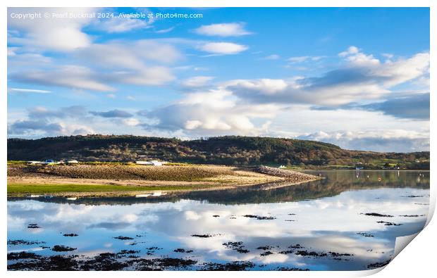 Tranquil Scene in Red Wharf Bay Isle of Anglesey Print by Pearl Bucknall