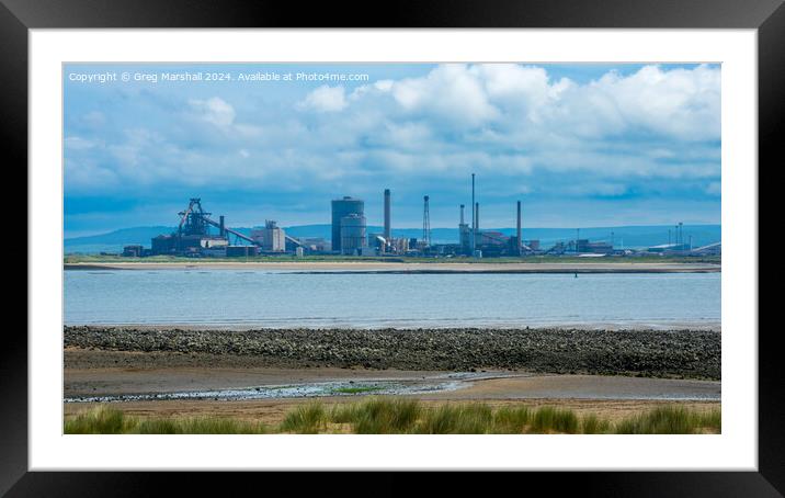 Redcar Steel Works Framed Mounted Print by Greg Marshall