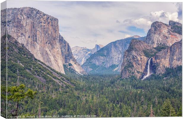 The Majestic Valley Canvas Print by Joseph S Giacalone
