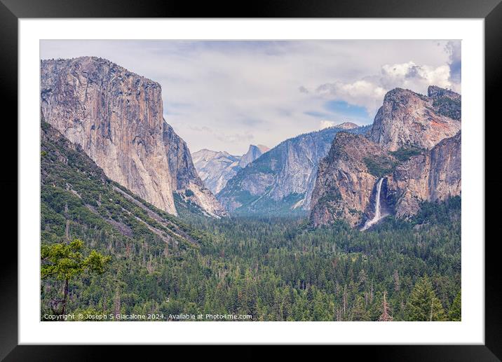 The Majestic Valley Framed Mounted Print by Joseph S Giacalone