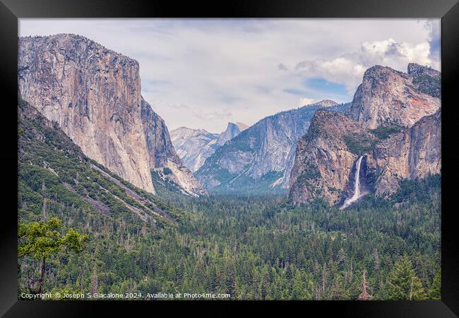 The Majestic Valley Framed Print by Joseph S Giacalone