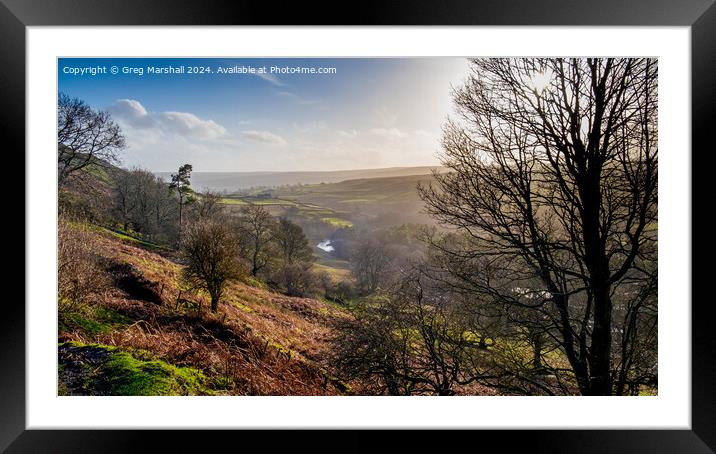 River Swale, Swaledale, North Yorkshire Framed Mounted Print by Greg Marshall