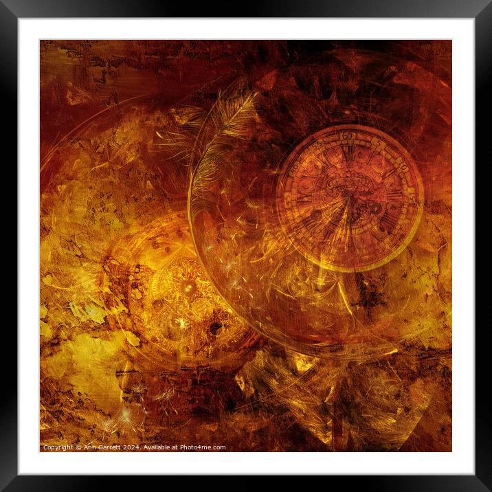 Chronos Inferno Framed Mounted Print by Ann Garrett