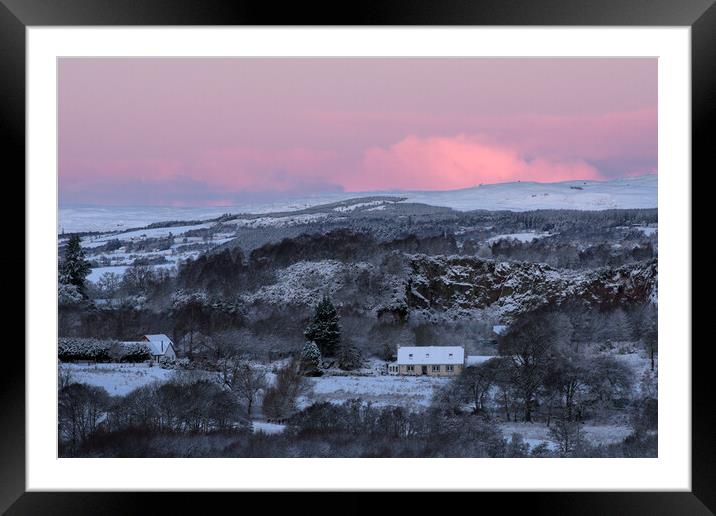 Balchraggan Winter Sunrise Framed Mounted Print by Macrae Images