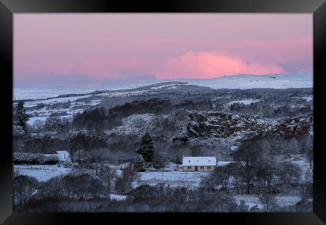 Balchraggan Winter Sunrise Framed Print by Macrae Images