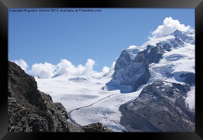 another swiss glacier photo Framed Print by Gordon Dimmer