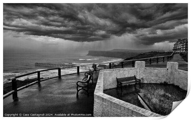 Storm - Saltburn-by-the-Sea Print by Cass Castagnoli