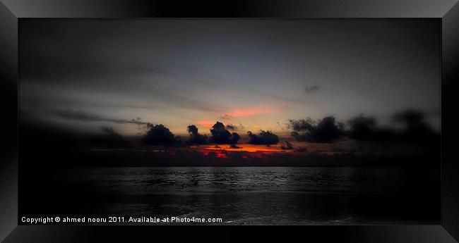 sunset Framed Print by David Maldives