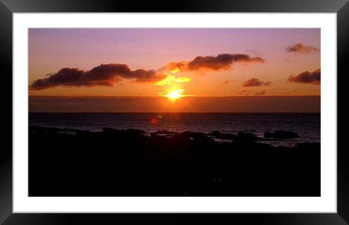 Cellerdyke Sunrise Framed Mounted Print by Laura McGlinn Photog