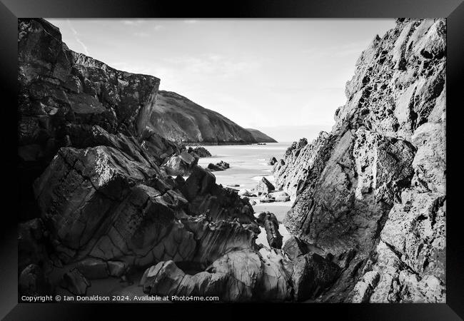 On the Rocks Framed Print by Ian Donaldson