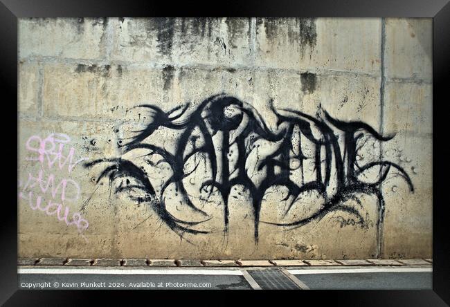 Graffiti Saigon Style Framed Print by Kevin Plunkett