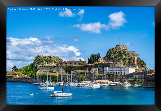 Old Fortress of Corfu, Greece Framed Print by Angus McComiskey