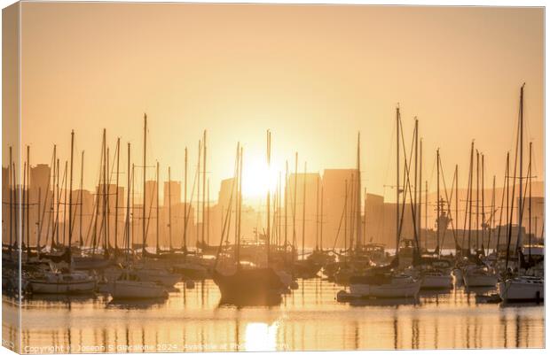 Nautical Forest - San Diego Harbor Canvas Print by Joseph S Giacalone