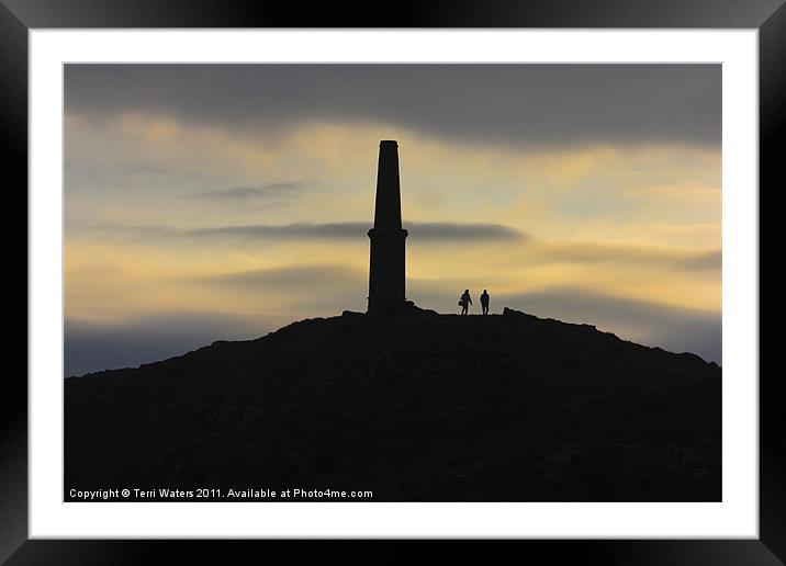 Sunset Walk to Cape Cornwall Framed Mounted Print by Terri Waters