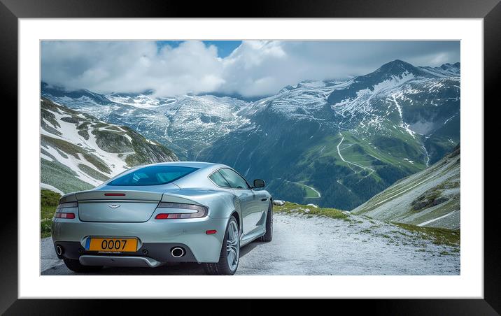 Aston Martin DB9 Framed Mounted Print by T2 