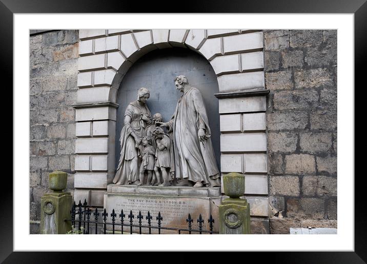 David Dickson Memorial at St. Cuthbert Church in Edinburgh Framed Mounted Print by Artur Bogacki