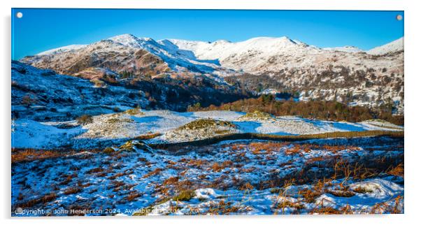 Fairfield Horseshoe panorama Acrylic by John Henderson