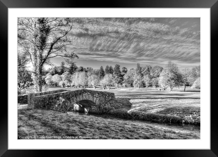 Stone bridge Frosty Morning  Framed Mounted Print by David Pyatt