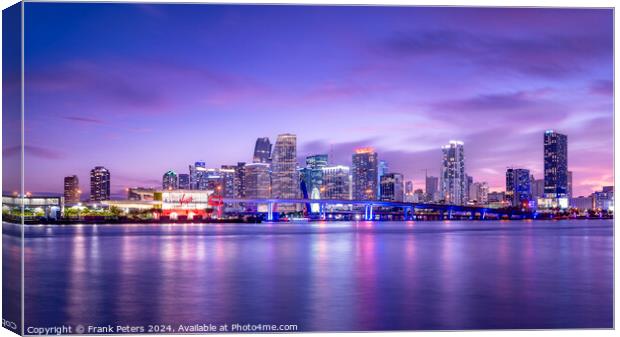 miami Canvas Print by Frank Peters
