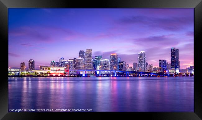 miami Framed Print by Frank Peters
