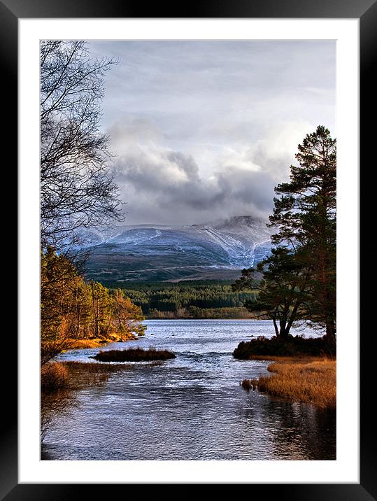 The Coming of Winter to the Cairngorms Framed Mounted Print by Jacqi Elmslie